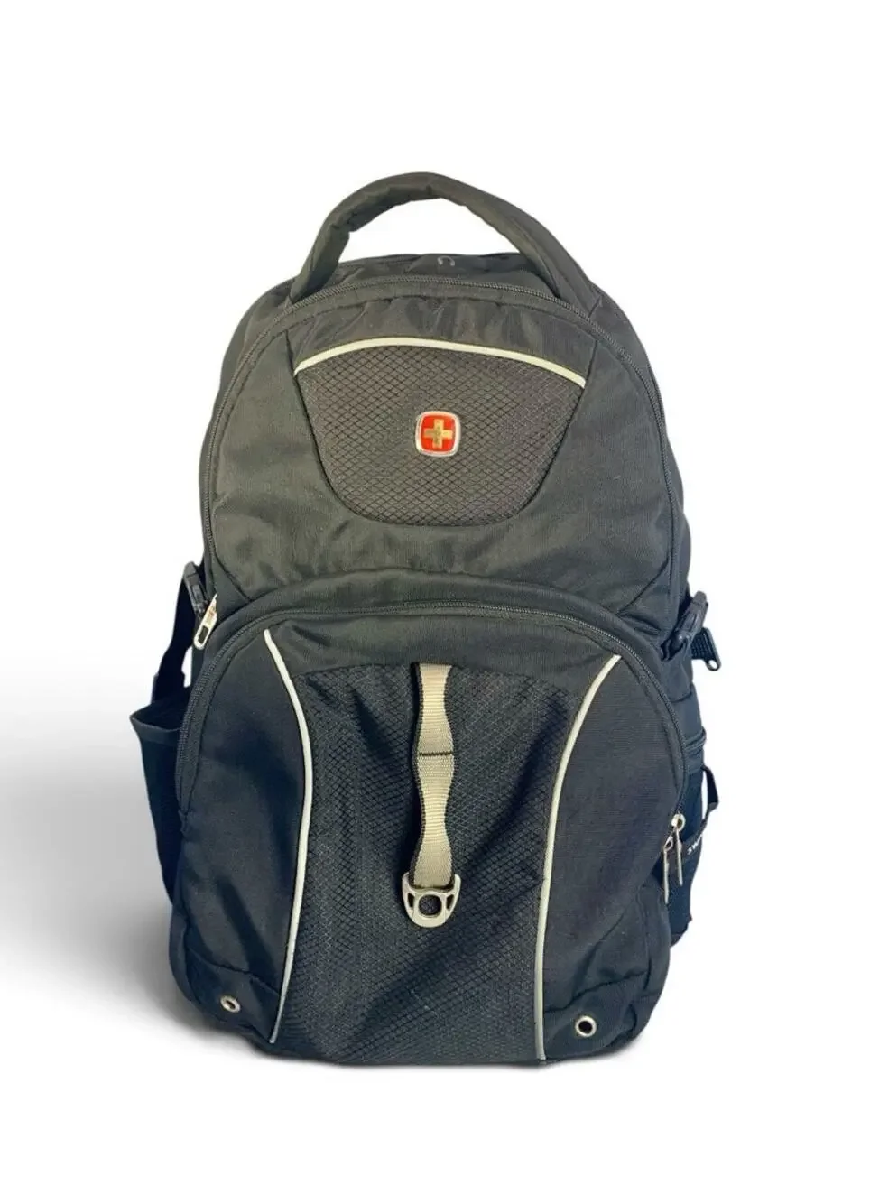 Swiss Gear Black Backpack 3258, Fits 17” Laptop, Back to School Travel Pack